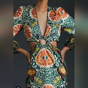 LET ME BE Women's Large Floral Cutout Dress - Multicolor